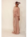 VESTIDO ANTONIA LARGO ROSA NUDE    VICKY MARTIN BERROCAL