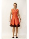 VESTIDO BEDAR CORTO NARANJA   NACHO BUENO