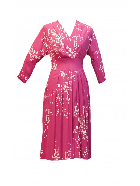 VESTIDO PHILIPA CORTO  FUCSIA     ANA OSUNNA