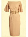 VESTIDO IMAN MIDI NUDE  NURIBEL