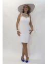 VESTIDO AITANA      CORTO     BLANCO   CABOTINE 