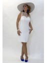 VESTIDO AITANA      CORTO     BLANCO   CABOTINE 