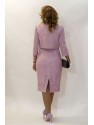 CONJUNTO DE VESTIDO Y CHAQUETA  MIDI ROSA NUDE  CABOTINE