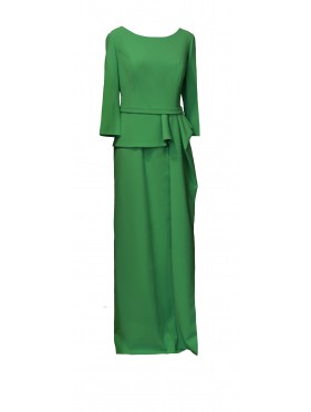 VESTIDO MOSS  LARGO VERDE 