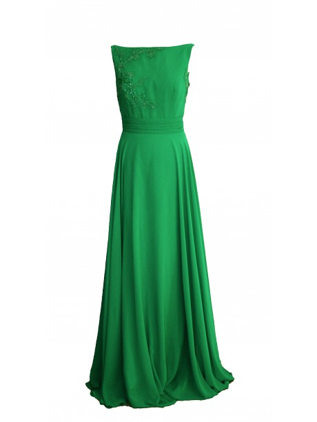 VESTIDO VIATOR  VERDE LARGO  X&M