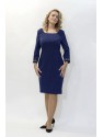 VESTIDO MARTA MIDI  AZUL MARINO   CABOTINE