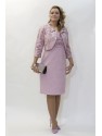 CONJUNTO DE CHAQUETA Y VESTIDO ROSA MIDI CABOTINE