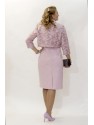  CHAQUETA CON VESTIDO MASAKO MIDI ROSA   CABOTINE