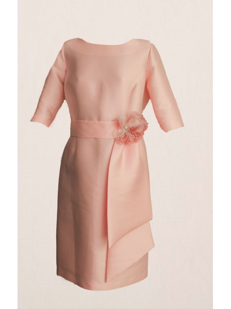 VESTIDO SAMANTA MIDI ROSA 