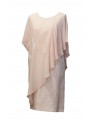 VESTIDO MERYL  MIDI ROSA  EVASSE