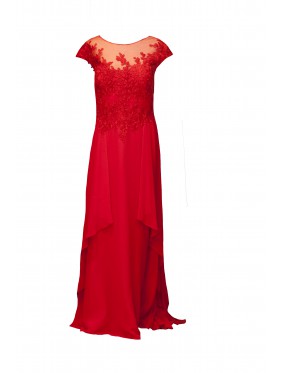 VESTIDO INGRID LARGO ROJO  X&M