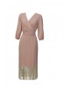 VESTIDO ONA MIDI ROSA NUDE   ROLE MOLE